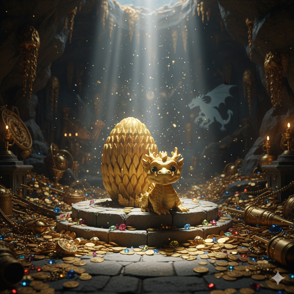 Goldener-Drache im Ei Ansicht 5